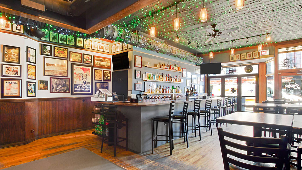 Interior of Lucky's Sandwich Company in Chicago, IL