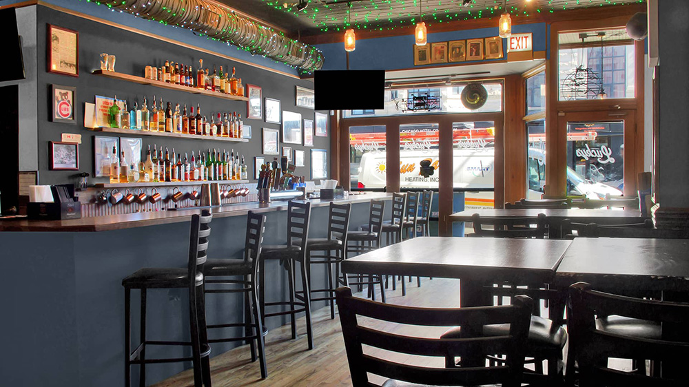 Interior of Lucky's Sandwich Company in Chicago, IL